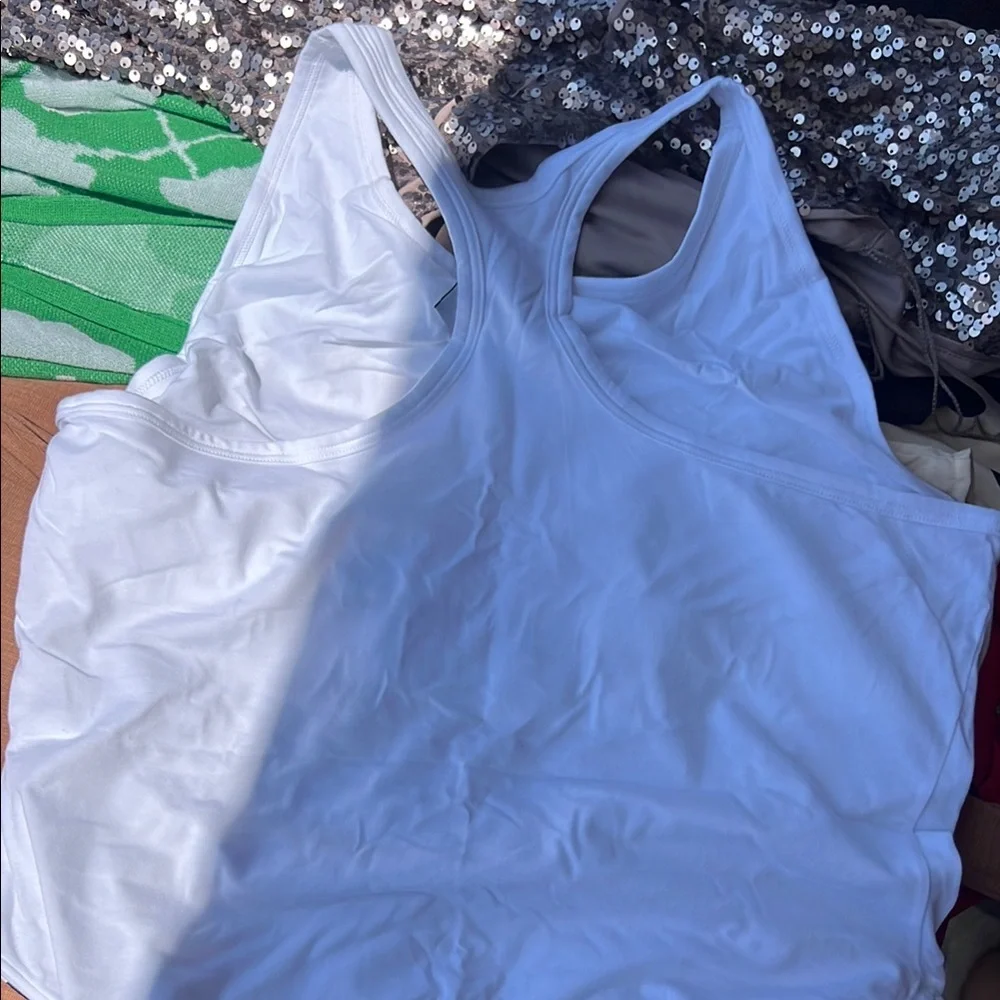 Adidas White Athletic Bodysuit with Black Accents - Picture 3 of 3